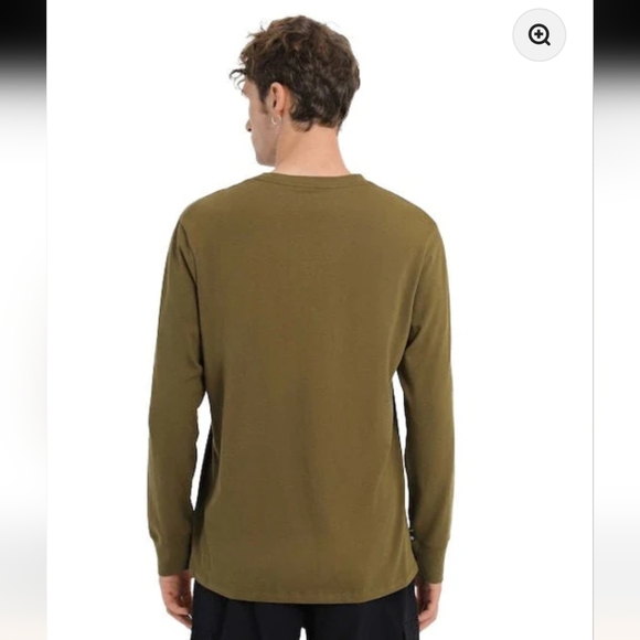 Timberland Men's Logo Green Long Sleeve cotton Tee Size XL - Picture 3 of 11